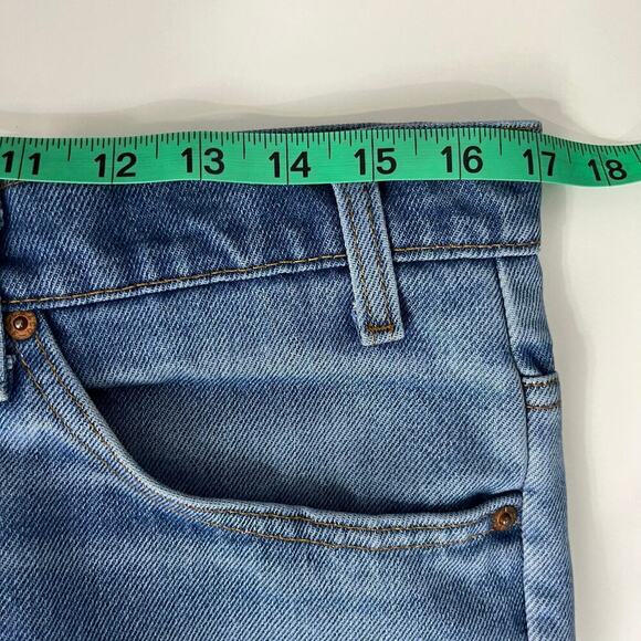 Vintage Levi’s Jeans 34x31 USA 516 Orange Tab Boot Cut Blue Distressed 80s - Picture 5 of 16